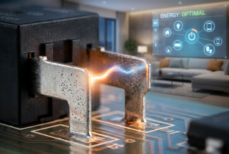 Smart Home Relay Selection: Performance of Silver Alloys under Capacitive Loads electrical contact rivets for reliable switching applications