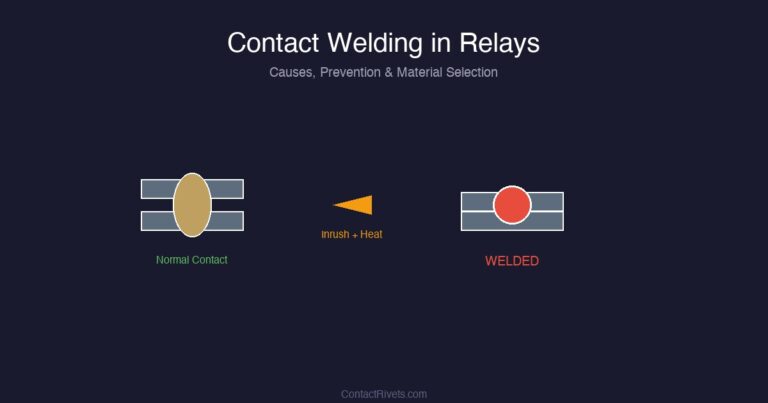 Contact Welding in Relays: Causes, Prevention & Materials