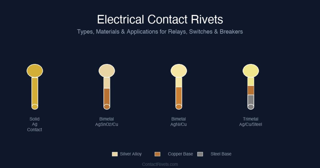 What Are Electrical Contact Rivets? Types, Materials & Applications (2025 Guide)