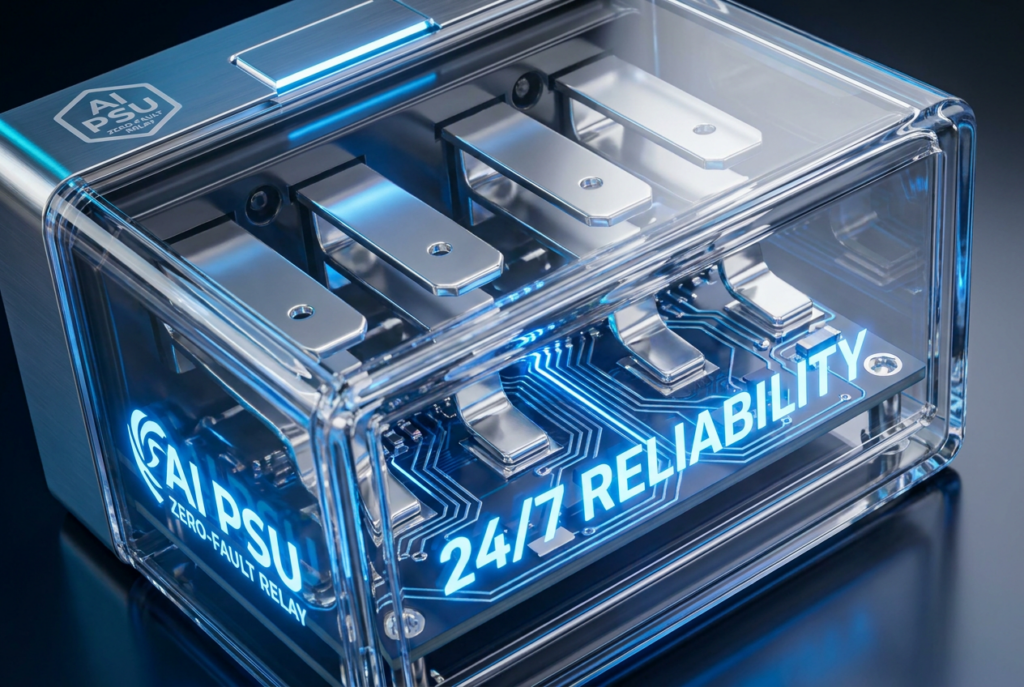 Zero-Fault Relay Contacts for AI Data Center Power Supply Units (PSU)