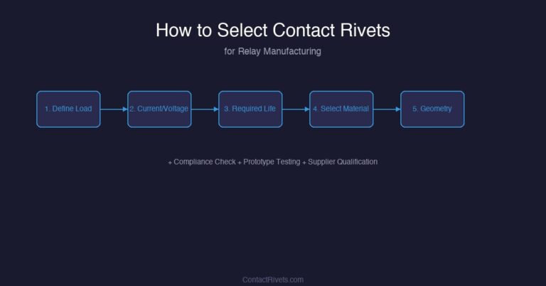 How to Select Contact Rivets for Relay Manufacturing