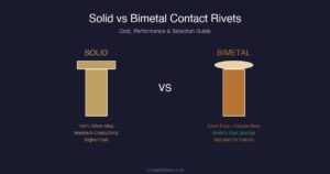Solid vs Bimetal Contact Rivets: Cost, Performance & Selection