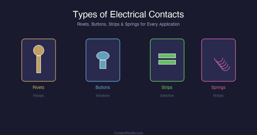 Types of Electrical Contacts for Relays, Switches & Breakers
