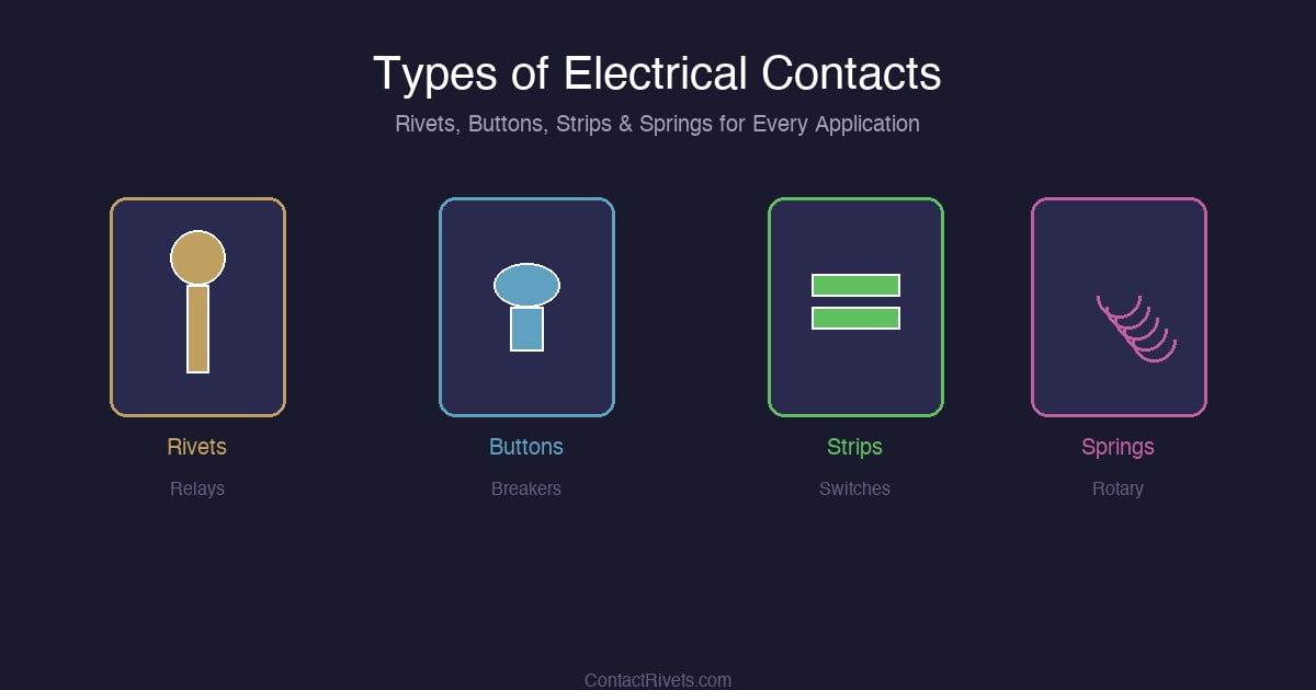 Types of Electrical Contacts for Relays, Switches & Breakers ...